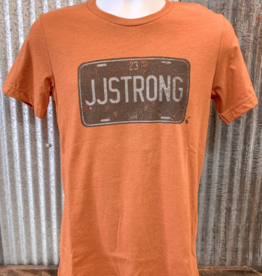 JJ Strong License Plate Tee - Burnt Orange