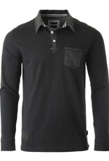 Contrast Pocket Polo Shirt - Black