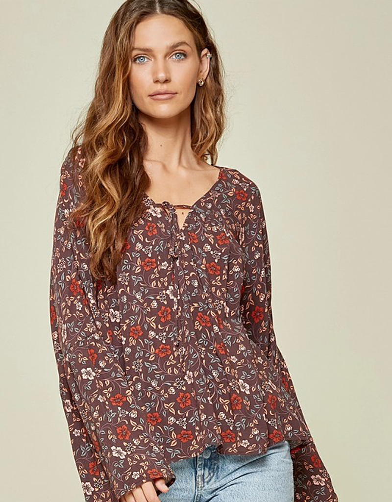 Flowy Floral Woven Top