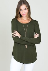 Modal Long Sleeve Round Neck Top