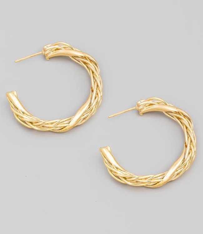 Erika Thin Wire Hoop Large - Boutique 23