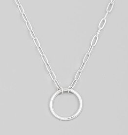 Circle Ring Pendant Necklace