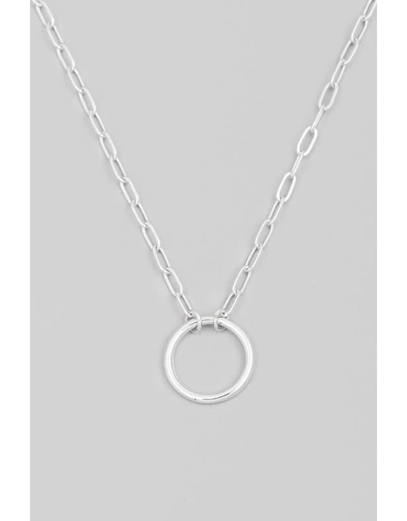 Circle Ring Pendant Necklace