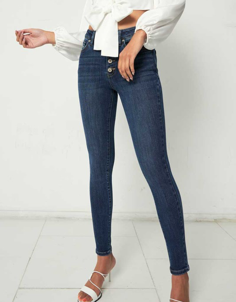 Birdie High Rise Super Skinny Jeans - Curvy