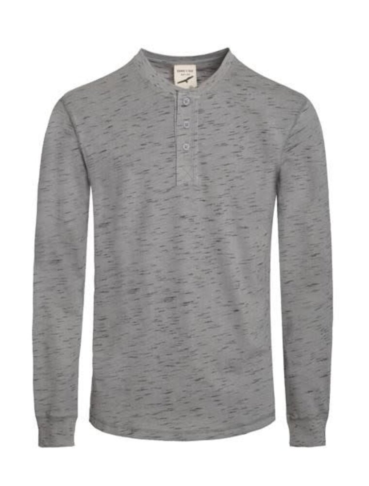 Henley Long Sleeve T-Shirt - Grey