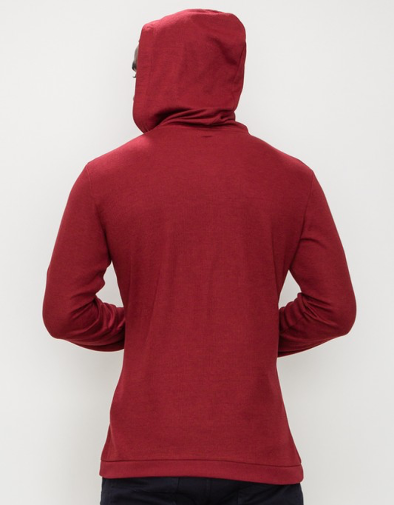 Thermal Hooded Henley Top