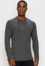 Thermal Henley Long Sleeve - Gray