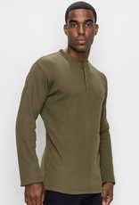 Thermal Henley Long Sleeve - Olive