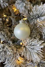 Winter White Matte Ball Ornament