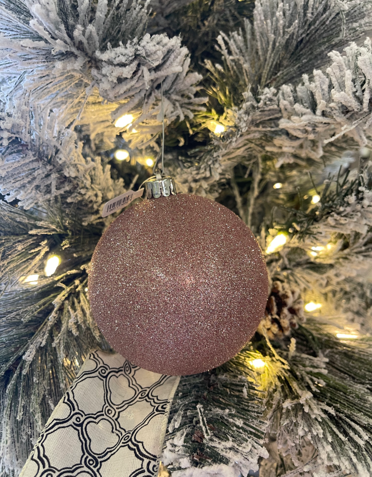 Blush Pink Big Ornament - Glitter - Boutique 23