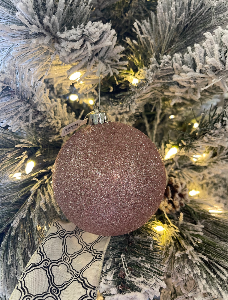 Blush Pink Big Ornament - Glitter