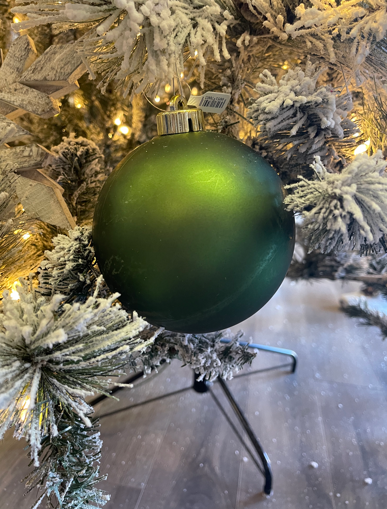 Pine Green Big Ornament - Matte