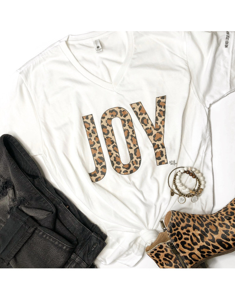 Joy Leopard Print Short-Sleeve T-Shirt