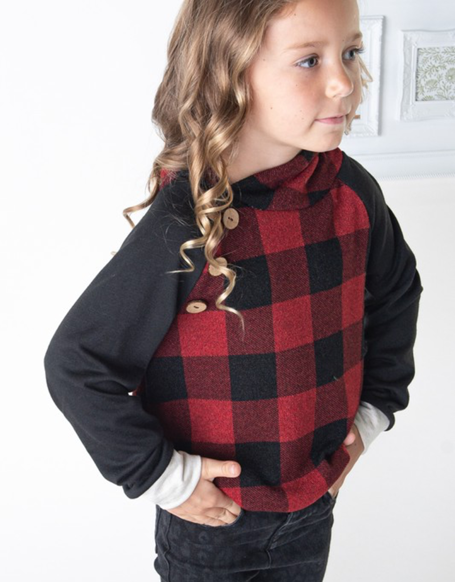 Kids Buffalo Plaid Hoodie - Boutique 23