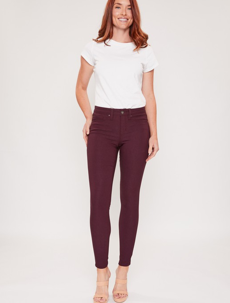 Royalty Mid-Rise Hyperstretch - Plum