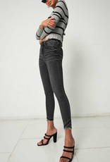 Diane High Rise Ankle Skinny - Dark Grey