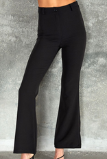 Classic Trouser w/ Side Slit - Black