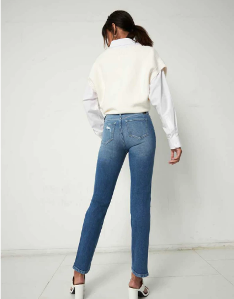 Sultana High Rise Slim Straight Jeans