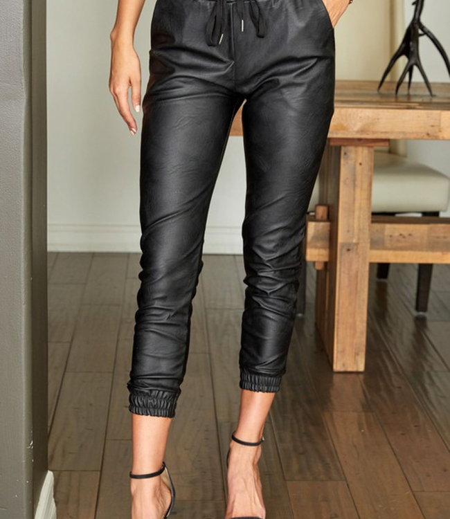 Men's Leather Black Lambskin Sweat Pants. Handmade Soft Leather Joggers  trousers | eBay