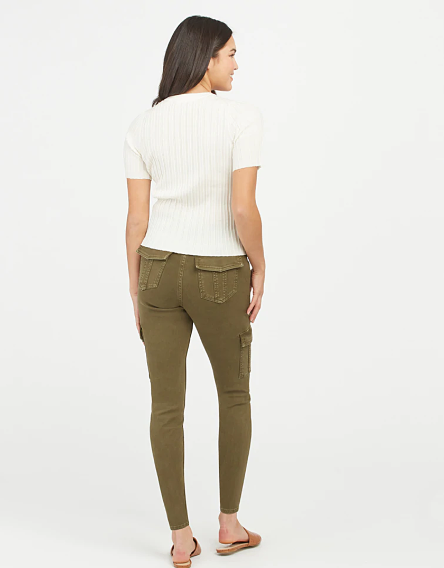 spanx stretch twill cargo