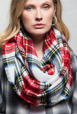 Classic Woven Plaid Infinity Scarf