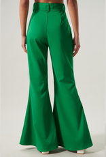 Power Moves Bell Bottom Pants - Kelly Green