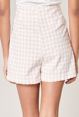 Piedra Gingham High Waisted Shorts