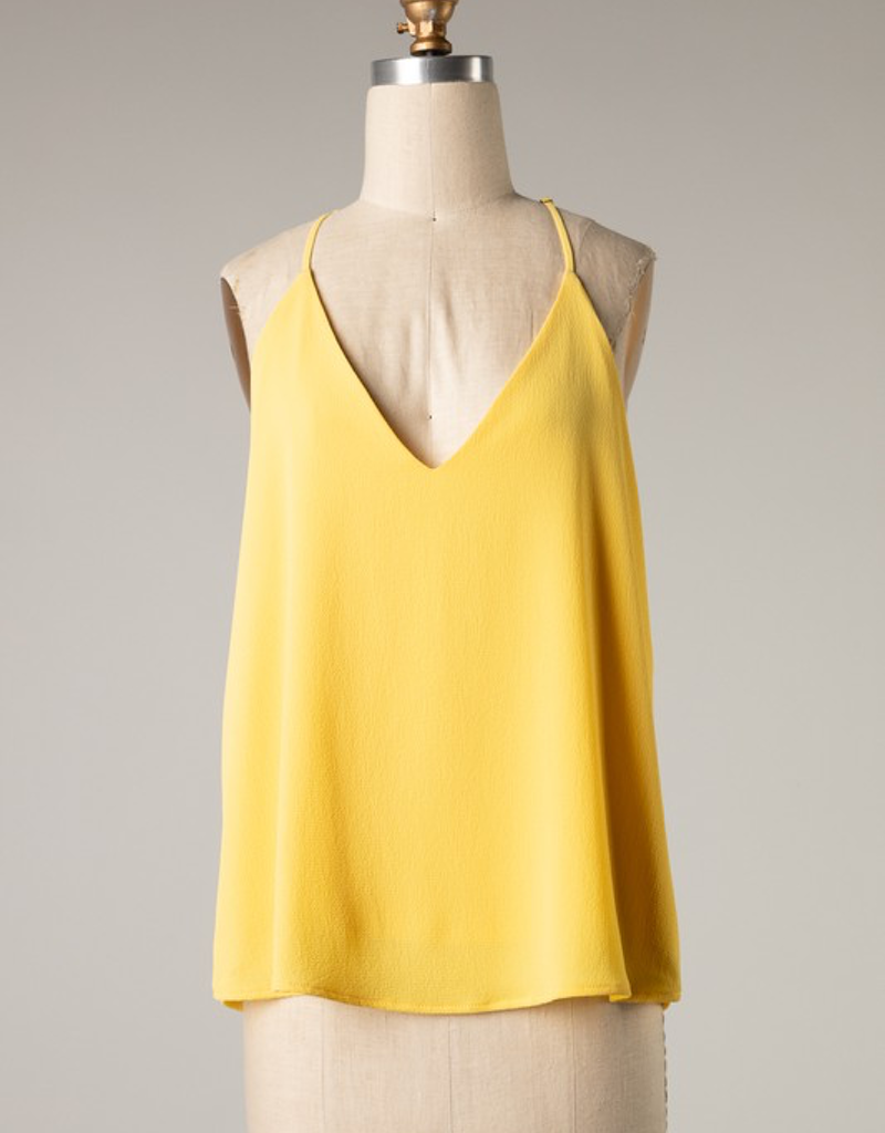 Textured Solid Cami Top - Sunny Yellow