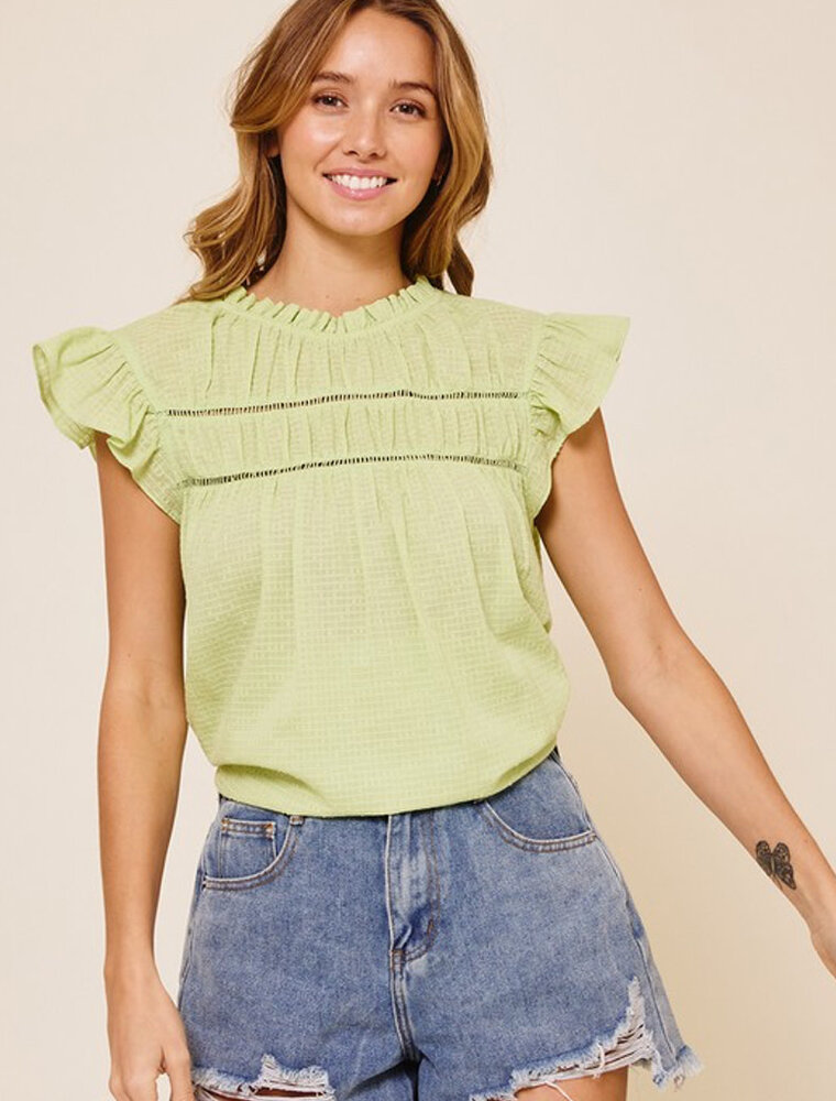 In the Lime Light Top - Lime