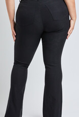 Curvy Hyperstretch High Rise Flare - Black