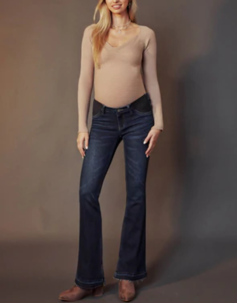 Blanca Maternity Flare Jeans - Dark