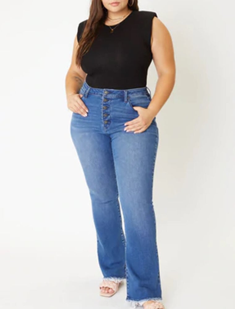 Yvette High Rise Flare Jeans - Medium