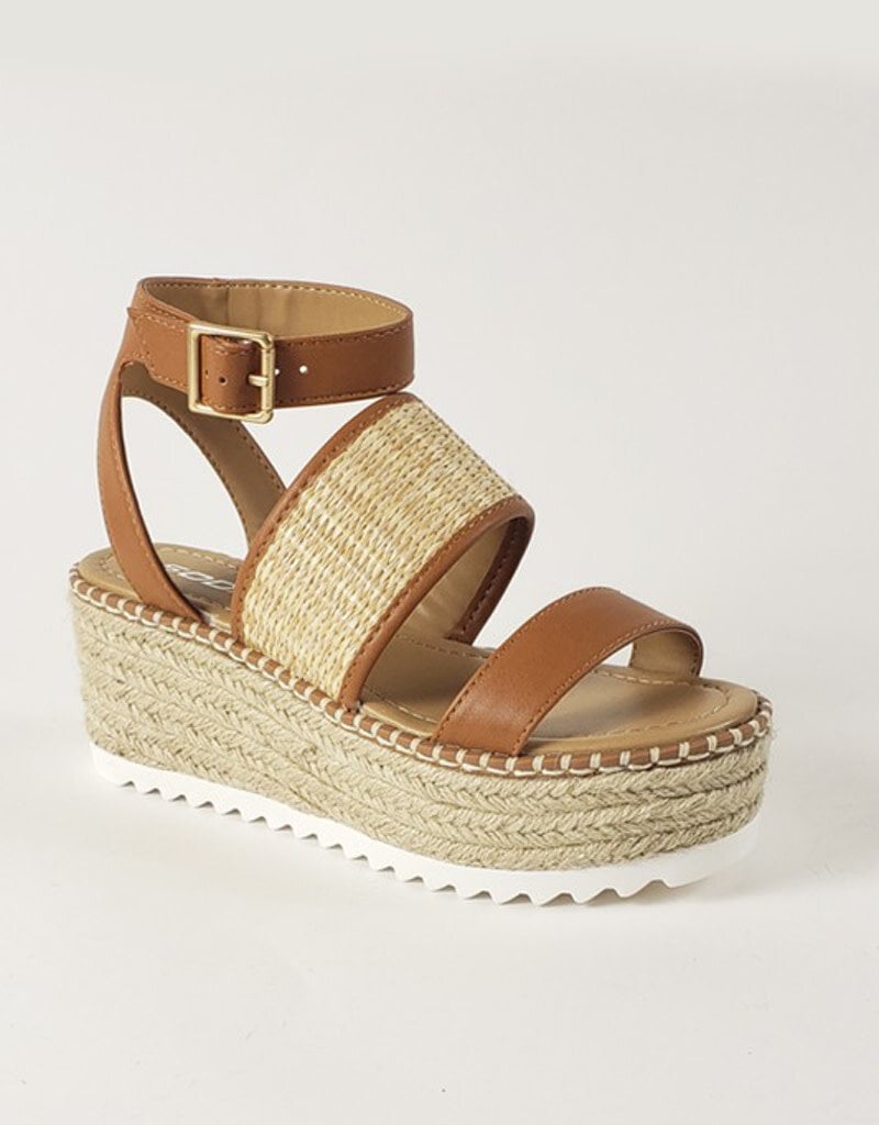 Mako Weave Wedge - Tan