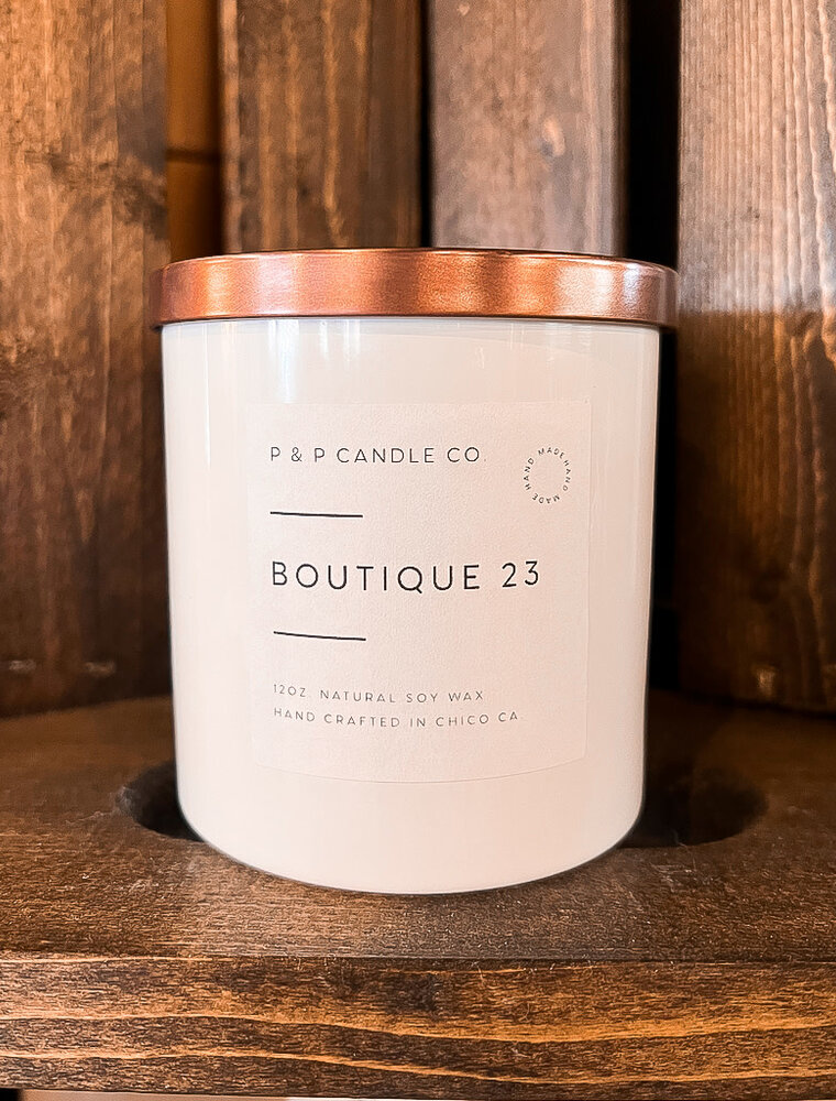 Boutique 23 Pewter Candle