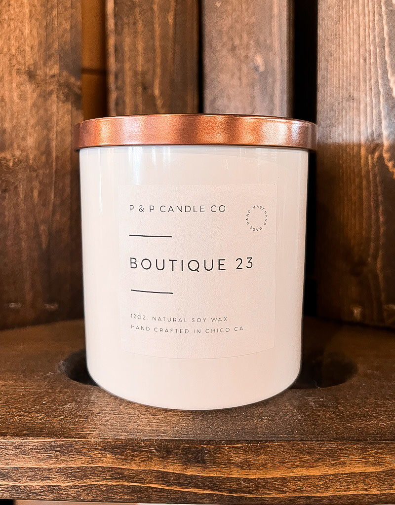 Boutique 23 Pewter Candle