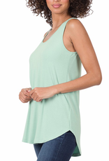 Basic Thick Strap Modal Tank Top - Light Green