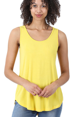 Basic Thick Strap Modal Tank Top - Yellow