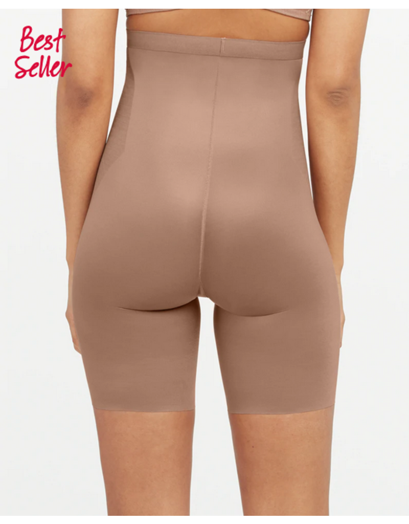 Thinstincts 2.0 High-Waisted Mid-Thigh Short - Cafe Au Lait