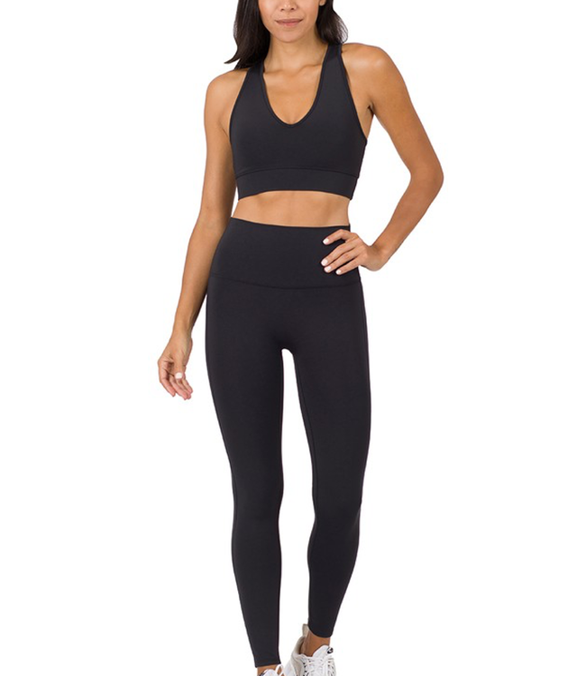 Athletic Racerback Tank Top & Leggings Set