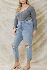 Bridget Curvy Ultra High Rise Mom Jeans - Light