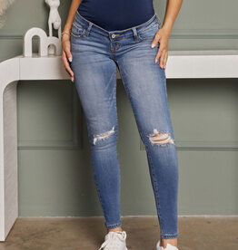 Rainie Maternity Ankle Skinny Jeans - Light