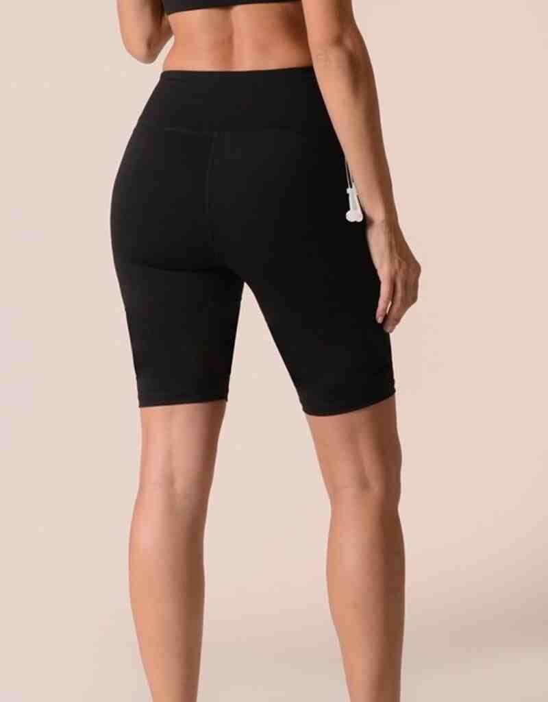 High Rise Matte Bike Shorts