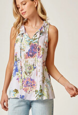 Dory Floral Tank - Lavender