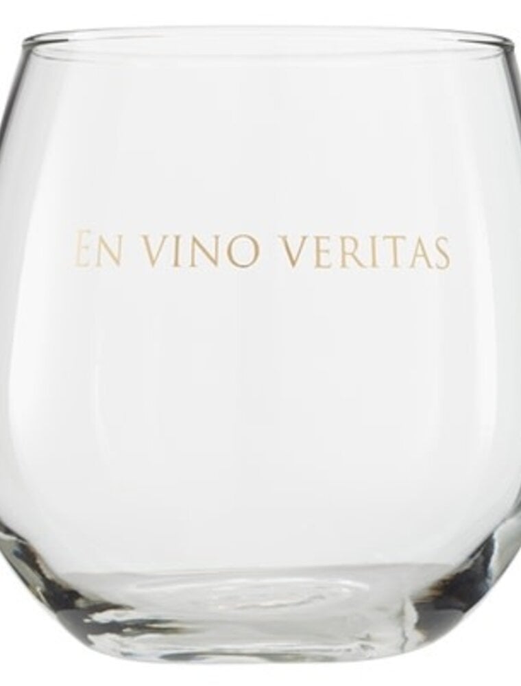 En Vino Veritas Stemless Wine