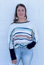 Kate Striped Wide Neck Top