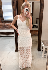 Vida Lace Maxi Dress - White