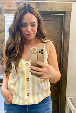 Button Up Striped Cami
