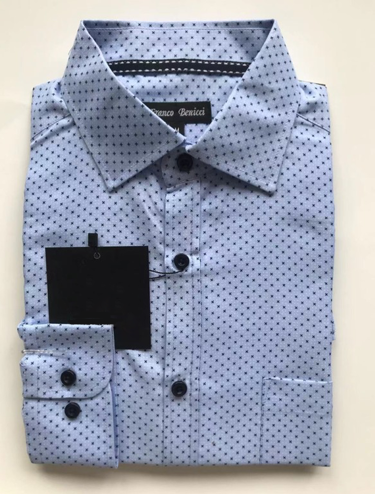 Men's Long Sleeve Button Up Shirt - Blue