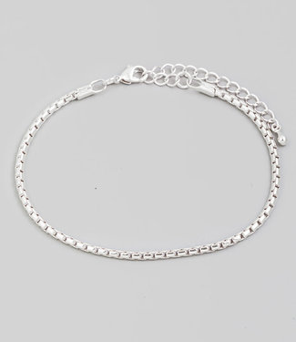 Box Chain Clasp Bracelet