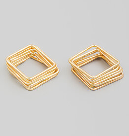 Thin Stackable Square Rings